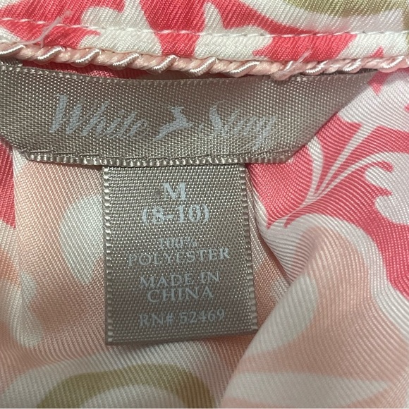 White Stage Peach Glow 3/4 Sleeve Blouse Medium - Picture 6 of 7